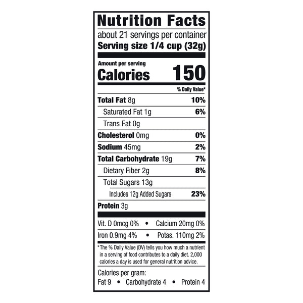 (4 pack) Great Value Cranberry Cashew & Almond Trail Mix, 24 oz