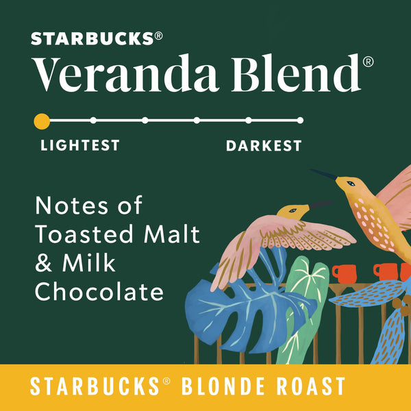 Starbucks Veranda Blend, Hot or Iced Coffee, Blonde Roast K-Cup Coffee Pods, 44 Count​