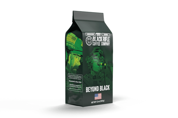 (6 pack) Black Rifle Coffee Company Beyond Black, Dark Roast, Ground Coffee, 12 oz