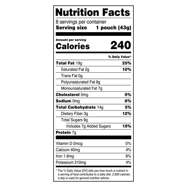 (5 pack) Great Value Omega-3 Trail Mix, 1.5 oz, 8 Count