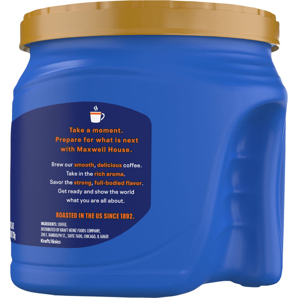 Maxwell House French Roast Dark Roast Ground Coffee, 25.6 oz Canister