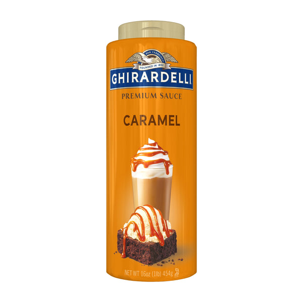 (6 pack) GHIRARDELLI Premium Caramel Sauce, 16 oz Bottle