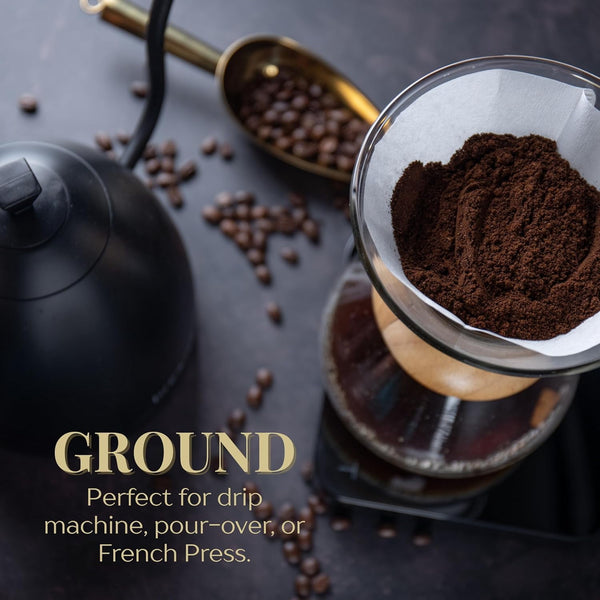 Royal Kona Coffee Medium Dark Roast Ground Coffee, Pacific Roast, 40 oz