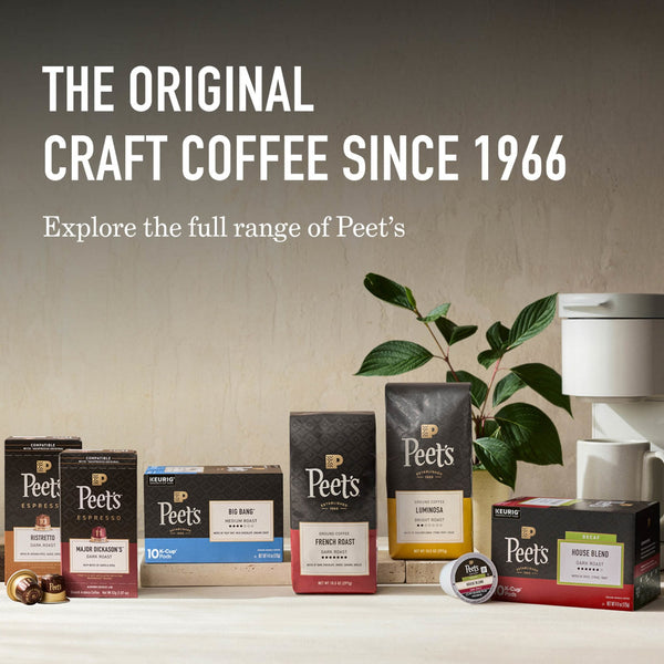 (6 pack) Peet's Coffee Luminosa Breakfast Blend Premium Light Roast Ground Coffee, Arabica, 10.5 oz