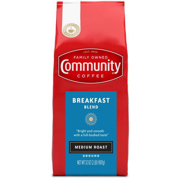 (4 pack) Community Coffee Signature Blend Dark Roast Ground Coffee, 32 Oz, Bag
