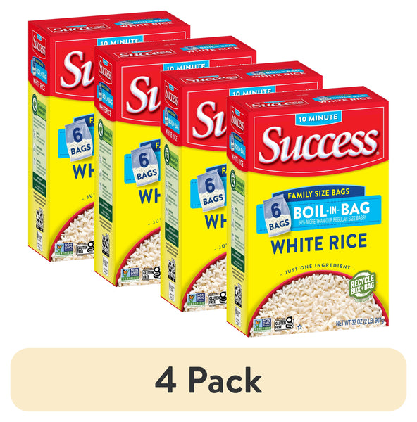 (8 pack) Success Boil-in-Bag Rice, Precooked Long Grain White Rice, Gluten Free, 32 oz Bags, 6 Count