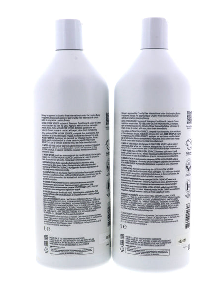 Matrix Biolage Ultra Hydrasource Shampoo and Conditioner Set, 33.8 oz