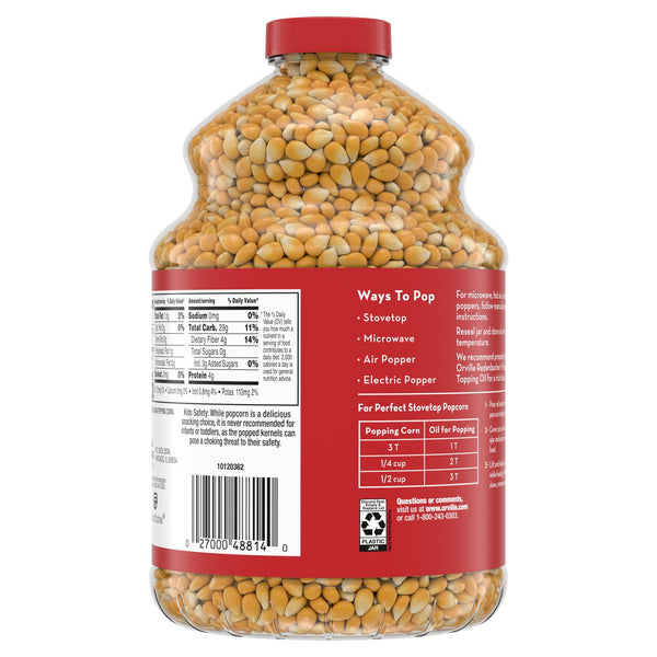 (6 pack) (6 pack) Orville Redenbacher's Original Gourmet Yellow Popcorn Kernels, 45 oz.