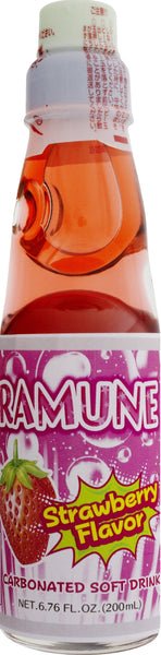 (12 pack) JFC Ramune Soft Drink Strawberry 12/6.76 Fz