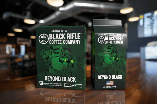 (6 pack) Black Rifle Coffee Company Beyond Black, Dark Roast, Ground Coffee, 12 oz