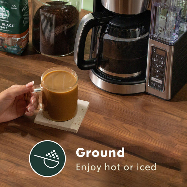 Starbucks French Roast, Ground Coffee, Dark Roast Hot or Iced Coffee, 18 oz