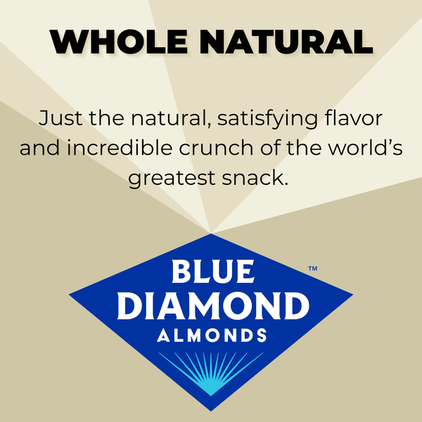 (6 pack) Blue Diamond Almonds, Whole Natural Raw Almonds Perfect for Gluten Free Snacking, 25 oz.
