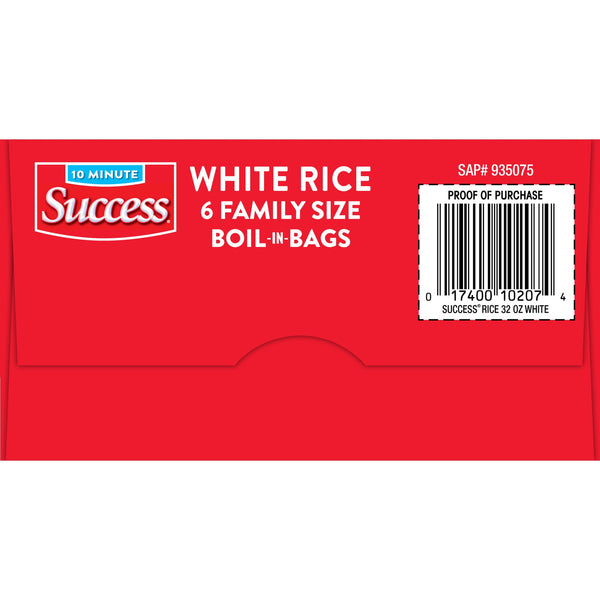(8 pack) Success Boil-in-Bag Rice, Precooked Long Grain White Rice, Gluten Free, 32 oz Bags, 6 Count