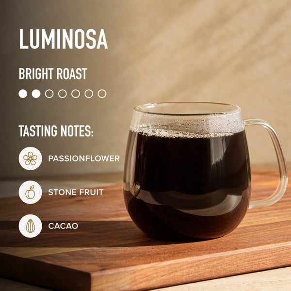 (6 pack) Peet's Coffee Luminosa Breakfast Blend Premium Light Roast Ground Coffee, Arabica, 10.5 oz