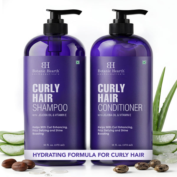 Botanic Hearth Tea Tree Shampoo and Conditioner Set - with 100% Pure Tea Tree Oil, for Itchy and Dry Scalp, Sulfate Free, Paraben Free - for Men and Women - 2 bottles 16 fl oz each