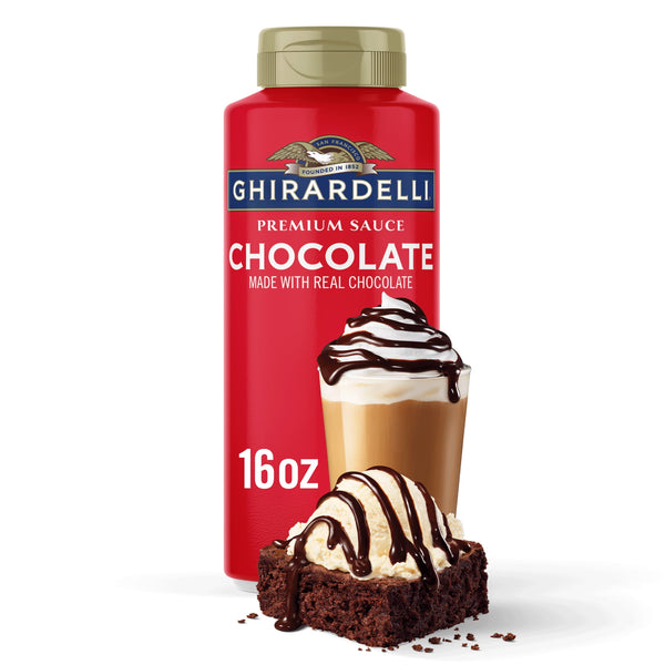 (6 pack) GHIRARDELLI Premium Chocolate Sauce, 16 oz Bottle