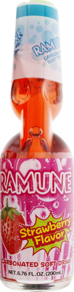 (12 pack) JFC Ramune Soft Drink Strawberry 12/6.76 Fz