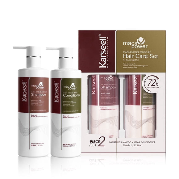 Karseell Sulfate Free Shampoo and Conditioner Set, Hydrating & Moisturizing Formula for Dry Damaged Hair, Shampoo for Women, All Hair Types, 16.9 fl oz each