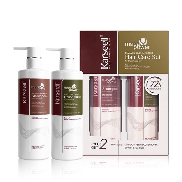 Karseell Sulfate Free Shampoo and Conditioner Set, Hydrating & Moisturizing Formula for Dry Damaged Hair, Shampoo for Women, All Hair Types, 16.9 fl oz each
