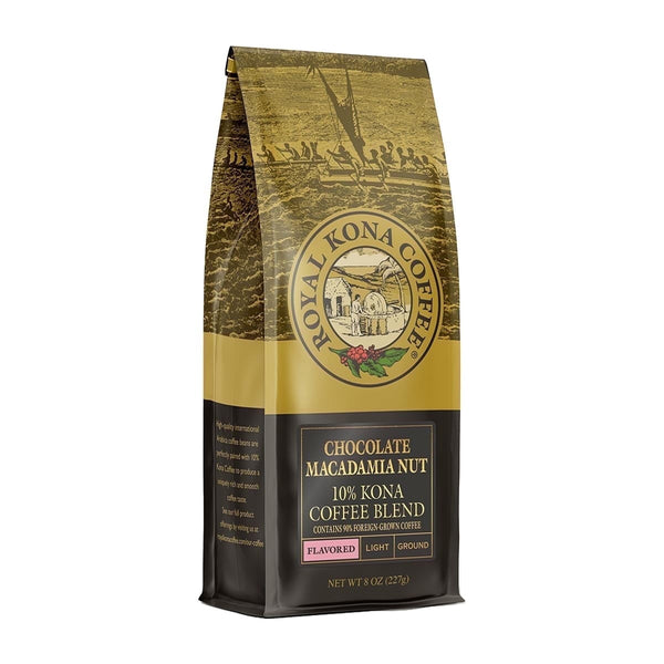 Royal Kona Coffee Medium Dark Roast Ground Coffee, Pacific Roast, 40 oz