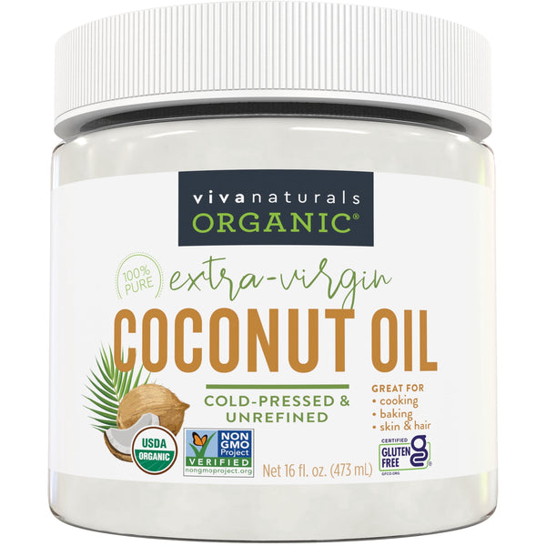 Viva Naturals Organic Extra-Virgin Coconut Oil, 54 fl oz