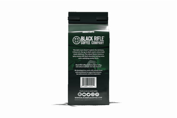 (6 pack) Black Rifle Coffee Company Beyond Black, Dark Roast, Ground Coffee, 12 oz