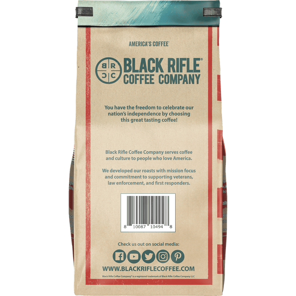 (6 pack) Black Rifle Coffee Spirit of '76, Medium Roast, Ground Coffee, 12 oz