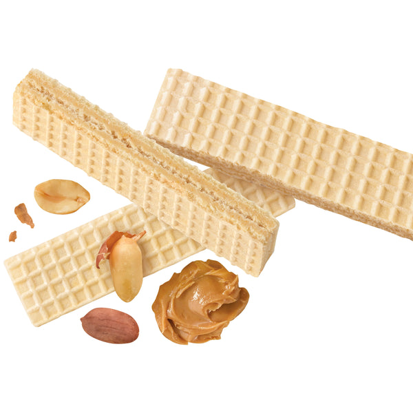 (12 pack) VOORTMAN Zero Sugar Peanut Butter Wafers, No Artificial Colors or Flavors - 9oz