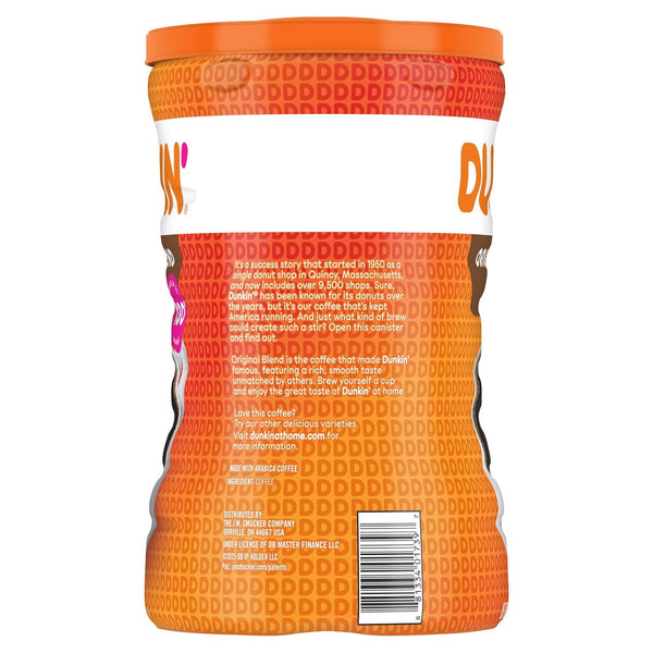 Dunkin� Original Blend Medium Roast Ground Coffee, 40 Oz. Canister
