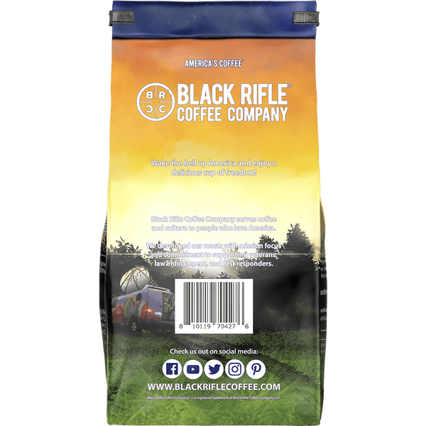(6 pack) Black Rifle Coffee Company Wakin the Neighbors Extra High Caffeine, Medium Roast, Ground Coffee, 12 oz