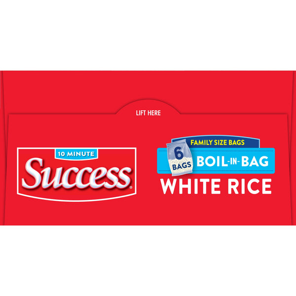 (8 pack) Success Boil-in-Bag Rice, Precooked Long Grain White Rice, Gluten Free, 32 oz Bags, 6 Count