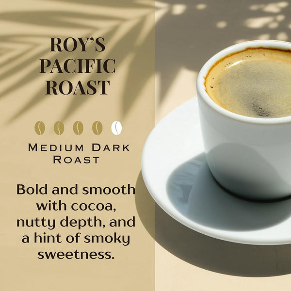 Royal Kona Coffee Medium Dark Roast Ground Coffee, Pacific Roast, 40 oz